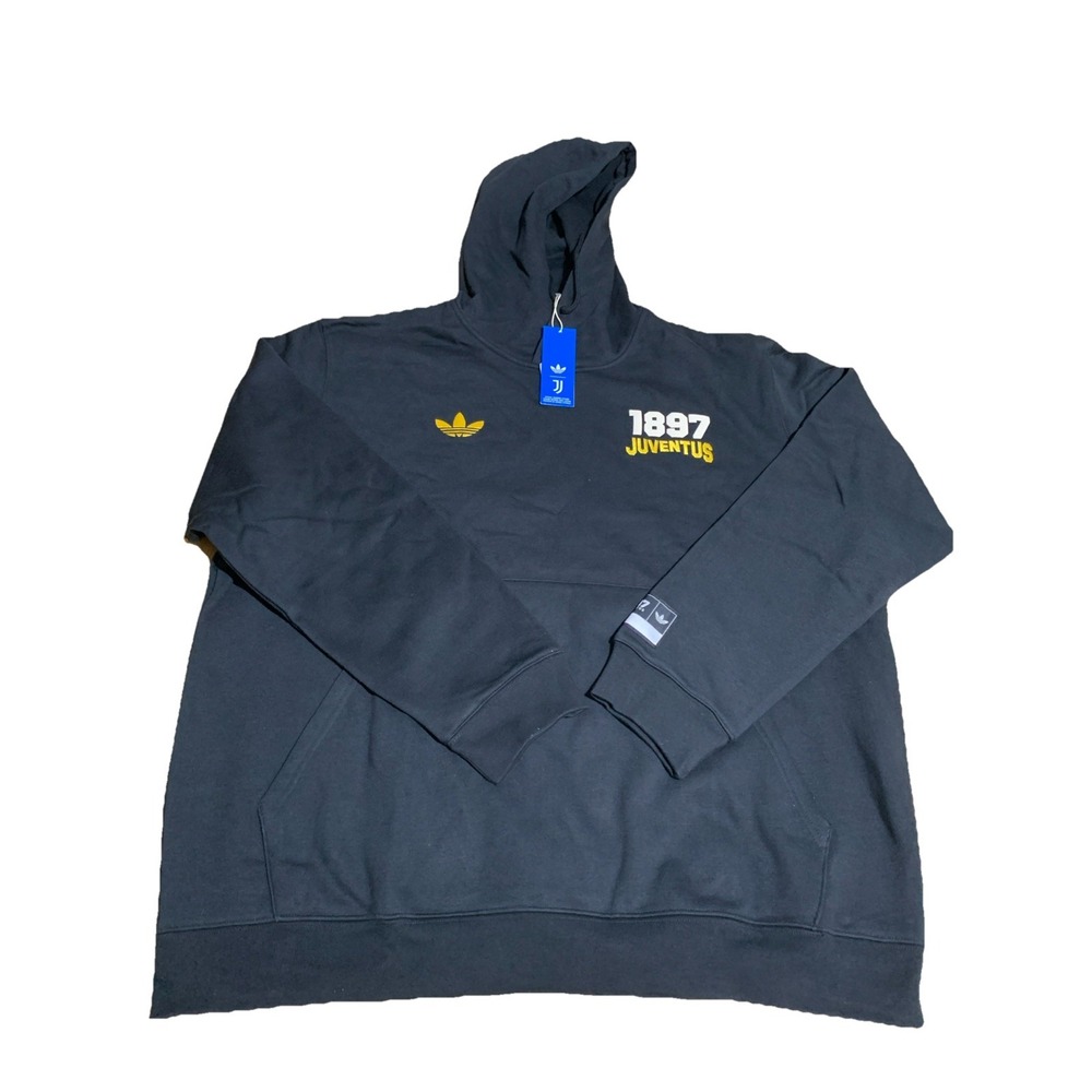 adidas Men's Juventus 2024 Black 1897 Hoodie JF2567 Size S